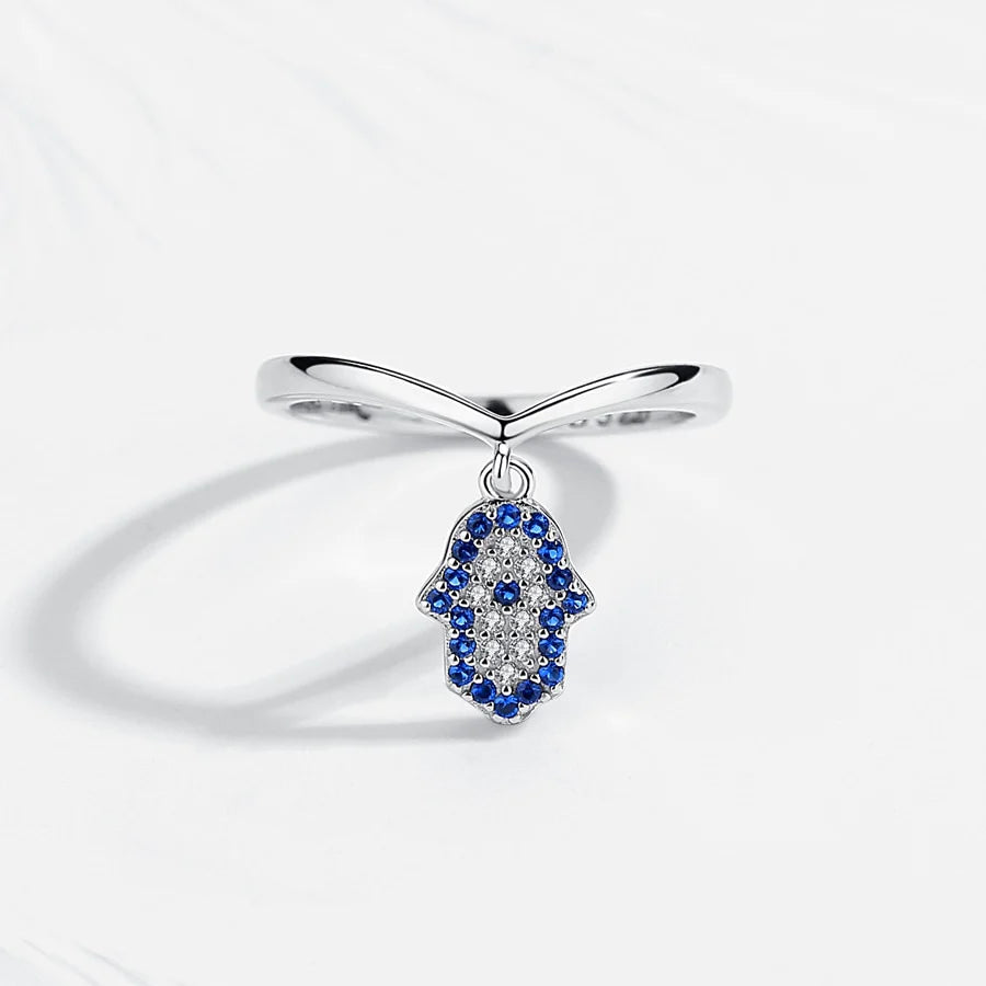 Bague Main de Fatma Pendante en Argent 925