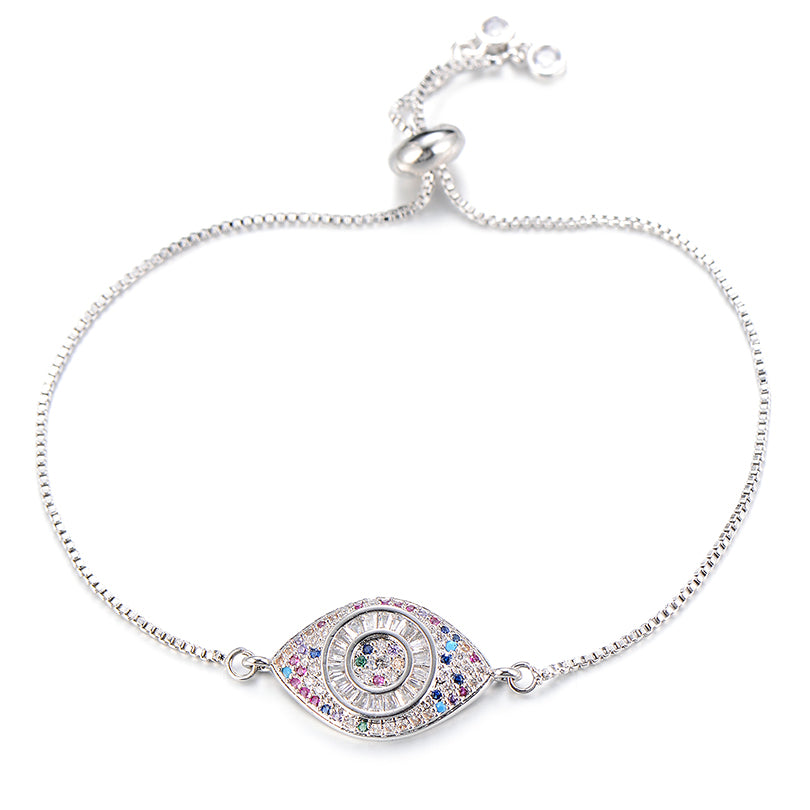Bracelet Main de Fatma Médaillon Bleu & Fermoir Perle