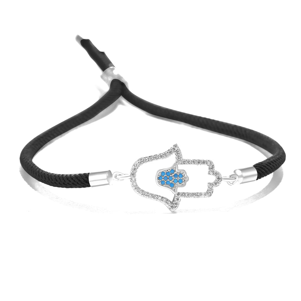 Bracelet Cordon Blanc Main de Fatma