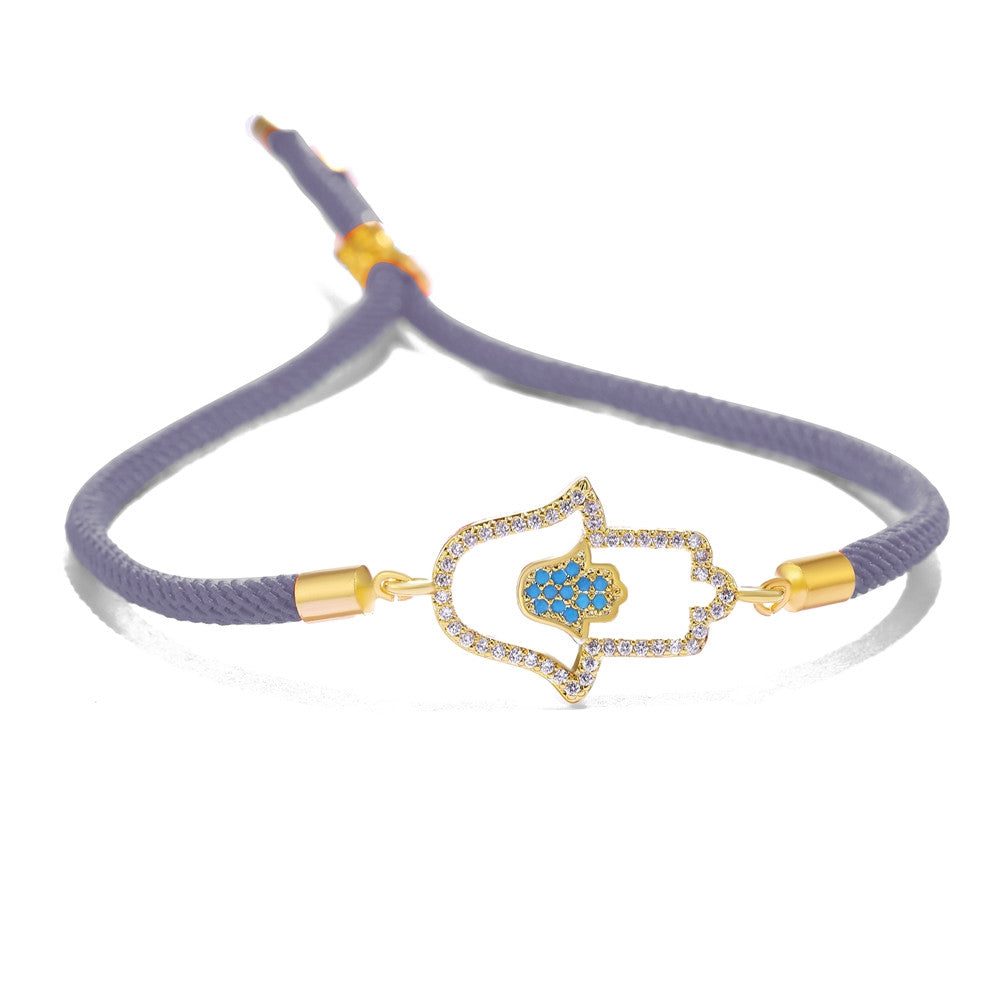 Bracelet Cordon Blanc Main de Fatma