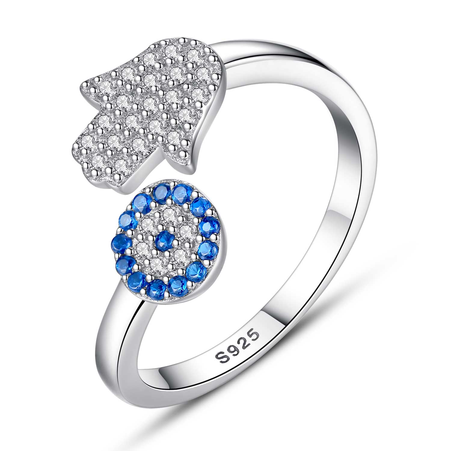 Bague Enroulé Main de Fatma Plaqué Or