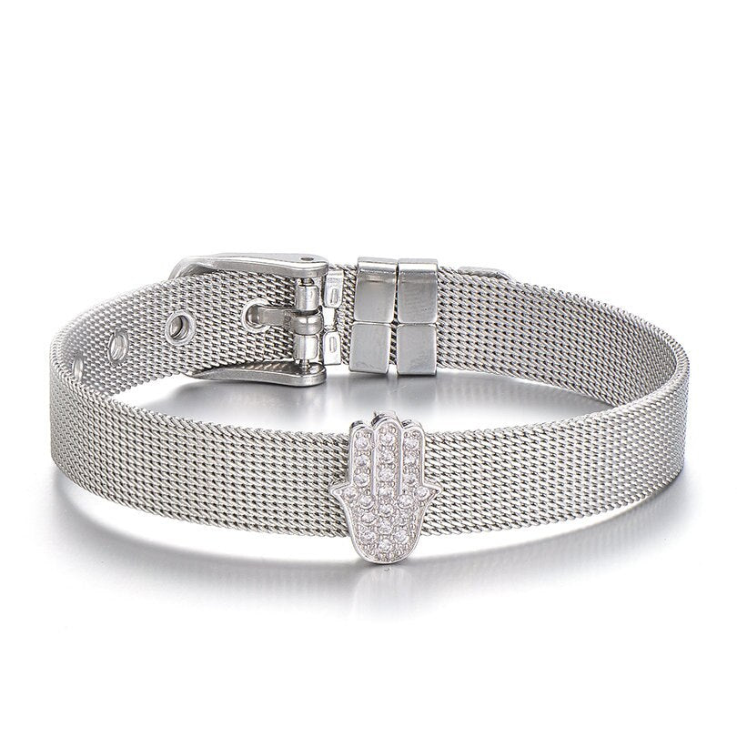 Bracelet Large Main de Fatma Plaqué Or