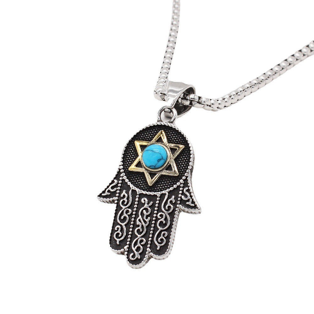 Collier Main de Fatma étoile de Juive