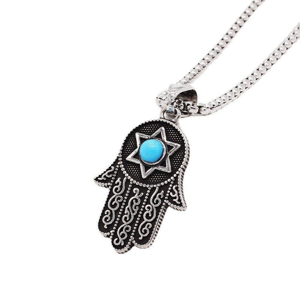 Collier Main de Fatma étoile de Juive