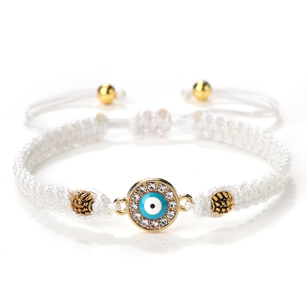 Bracelet Main de Fatma en Cordon Oeil bleu