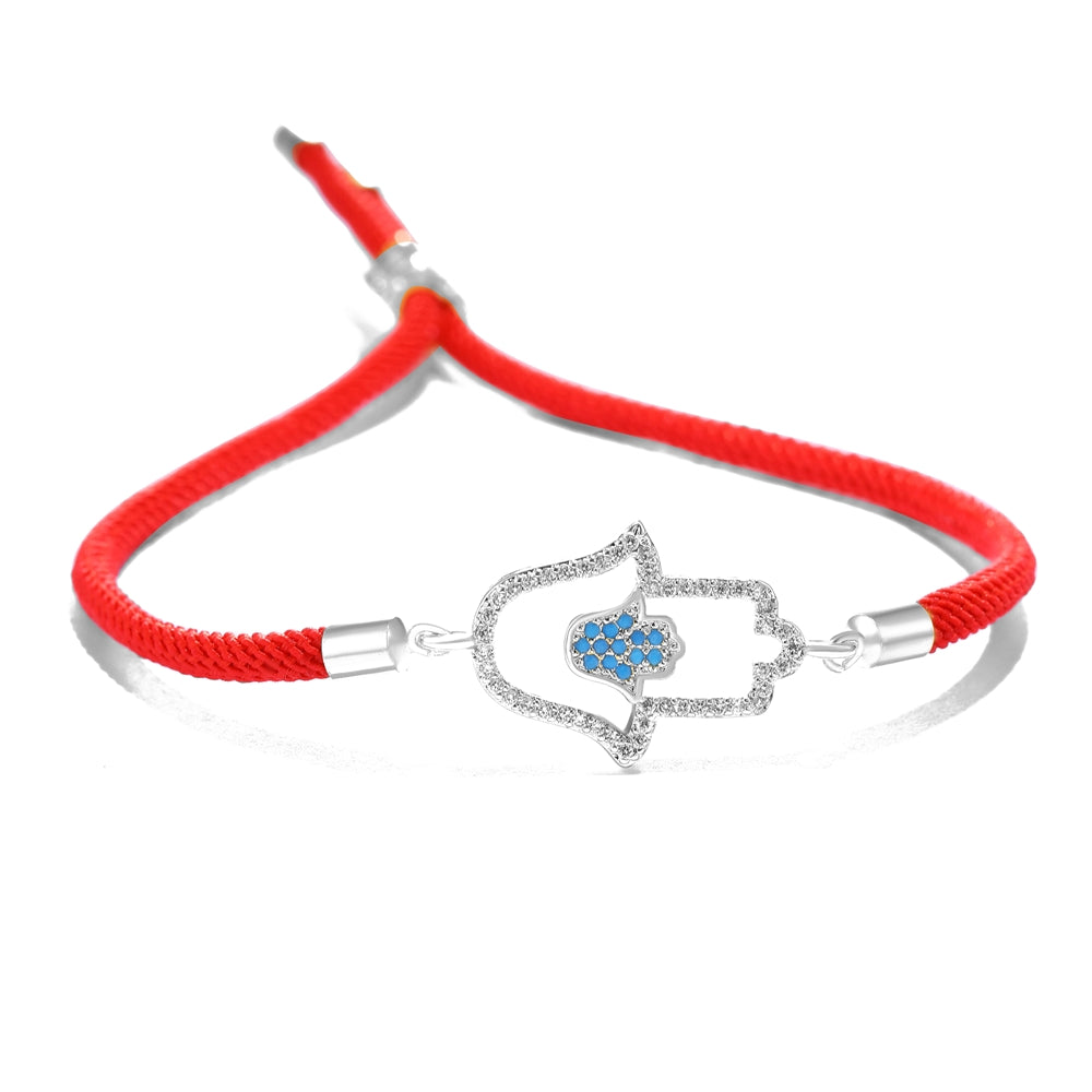 Bracelet Cordon Blanc Main de Fatma