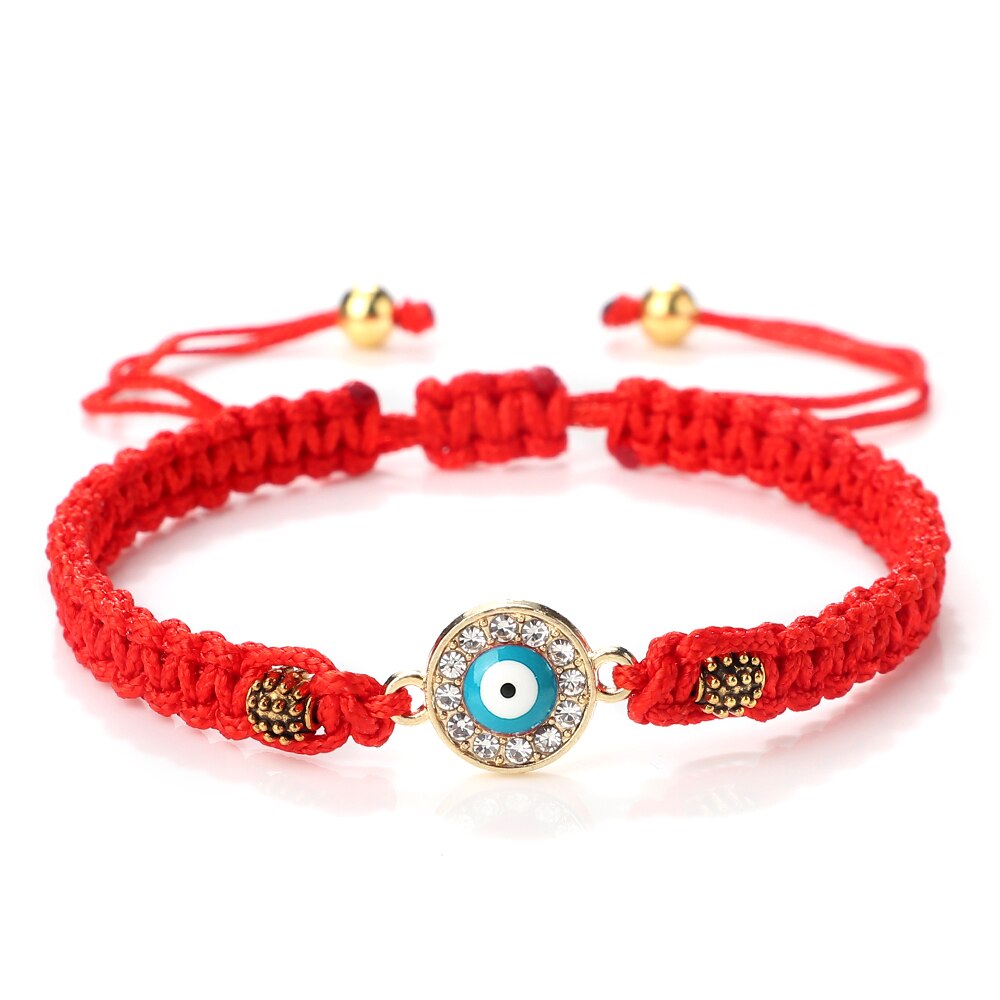 Bracelet Main de Fatma en Cordon Oeil bleu