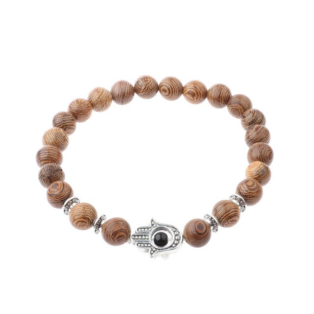 Bracelet Main de Fatma en Bois