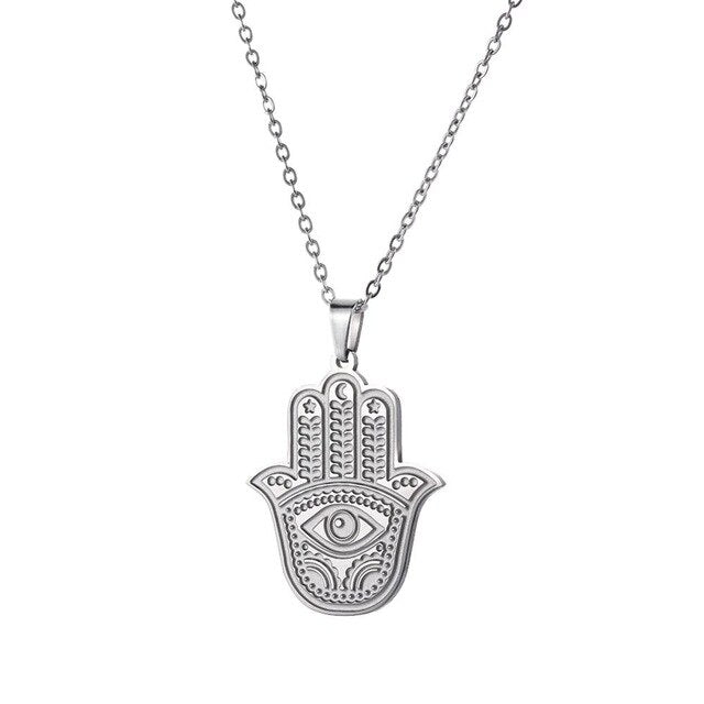 Collier Main de Fatma Gravée