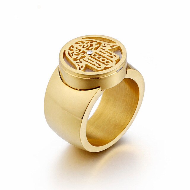 Bague Main de Fatma Homme Plaqué Or