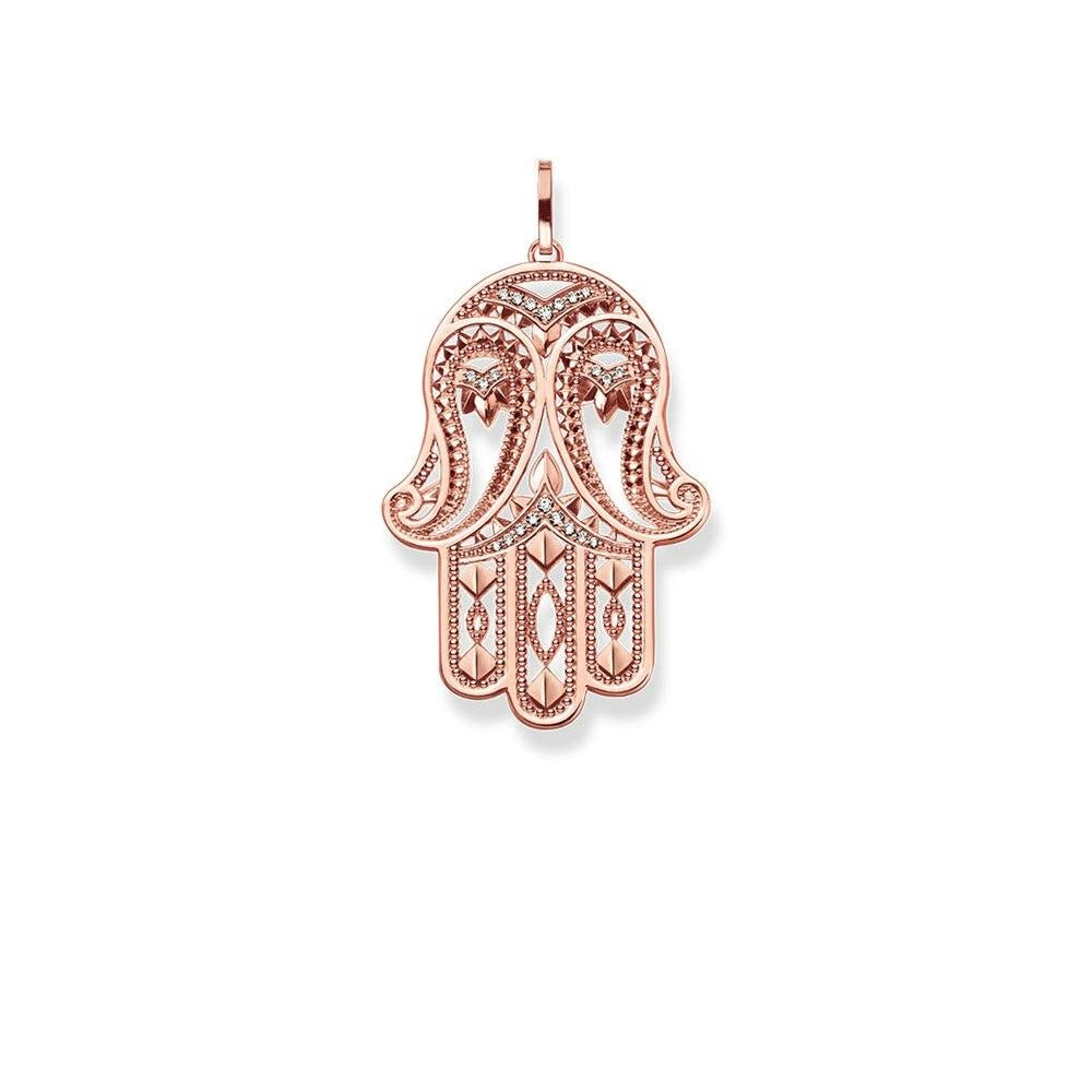 Pendentif Main de Fatma en Or Rose