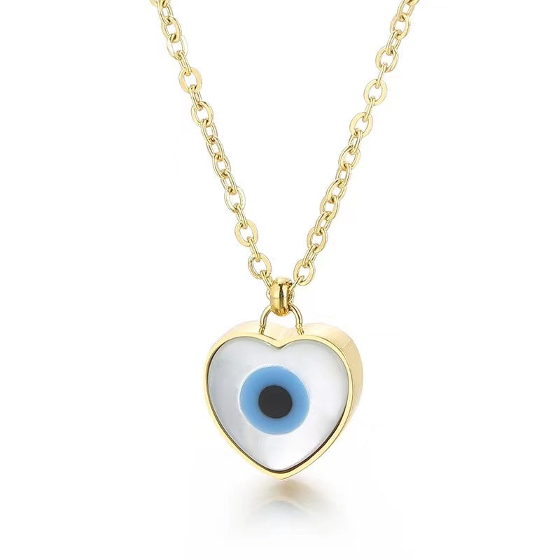 Collier Main de Fatma en Argent & Coeur Or