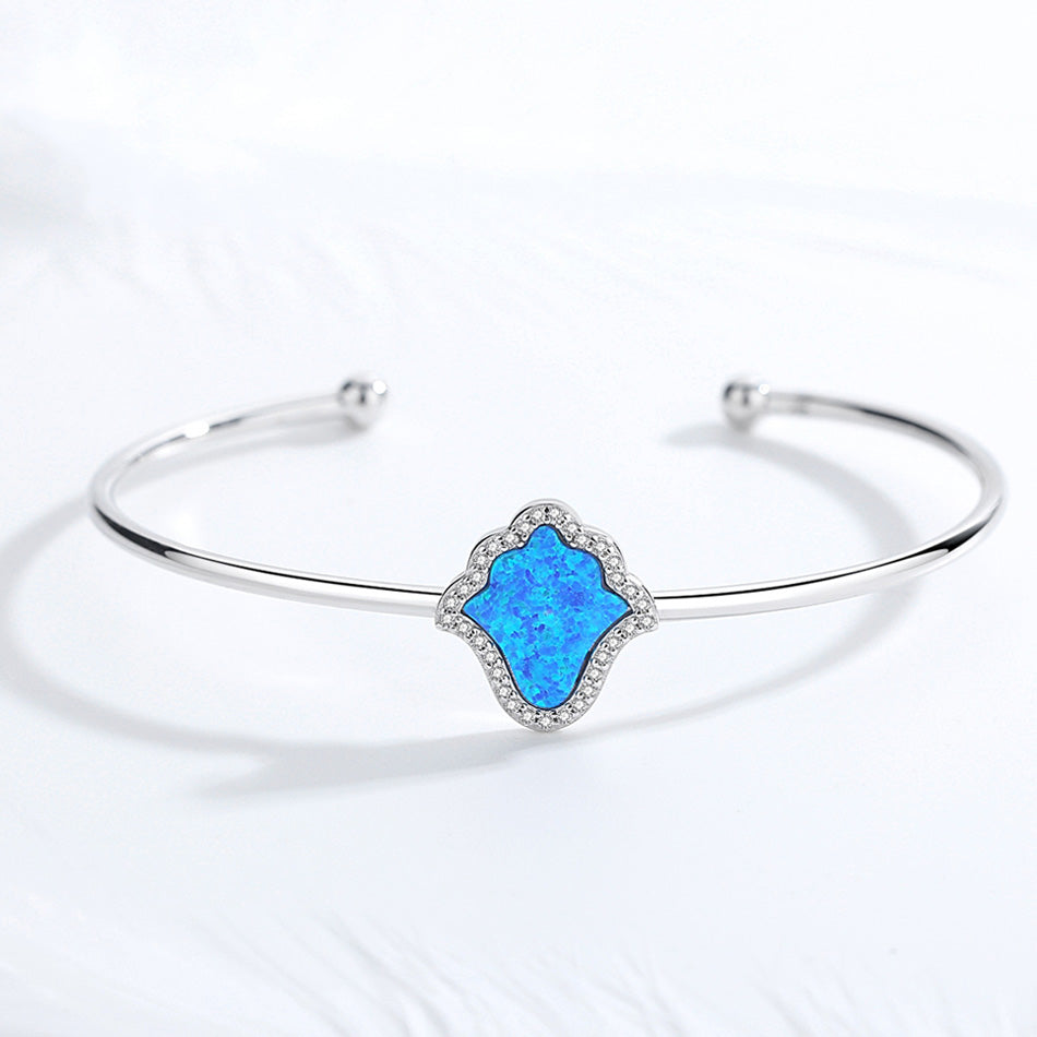 Bracelet Jonc Main de Fatma Argent 925