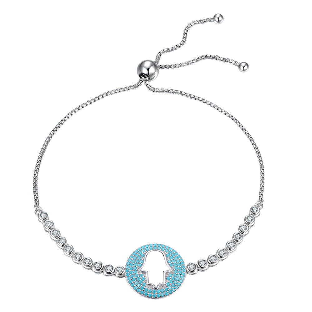 Bracelet en Perles avec Médaillon Main de Fatma